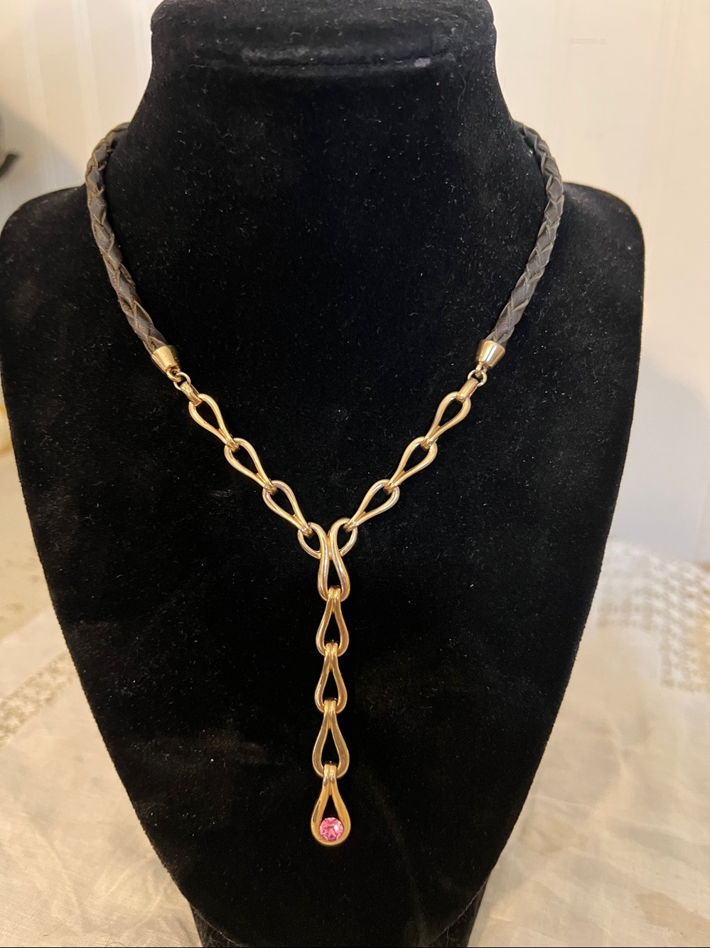 Vintage Monet lariat necklace